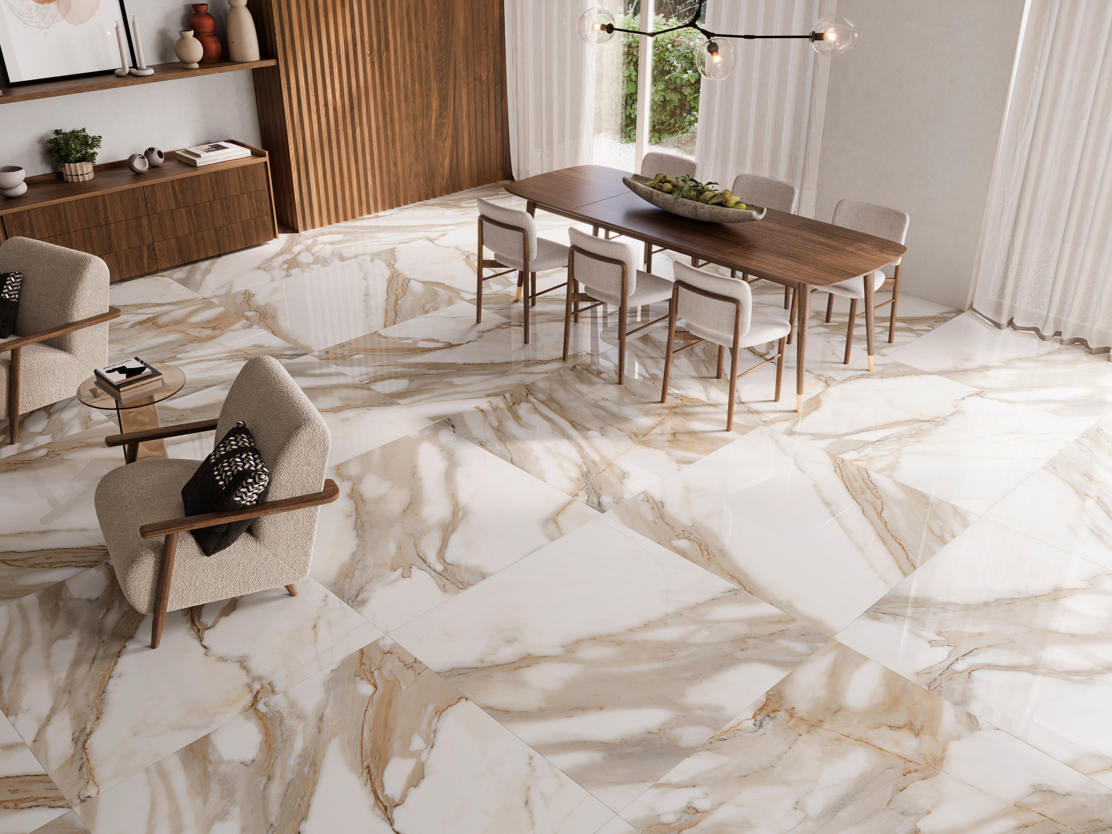 MOSAICO CALACATTA MATT REC