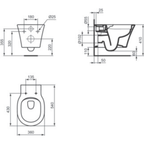 Vas wc CONNECT AIR suspendat AquaBlade®