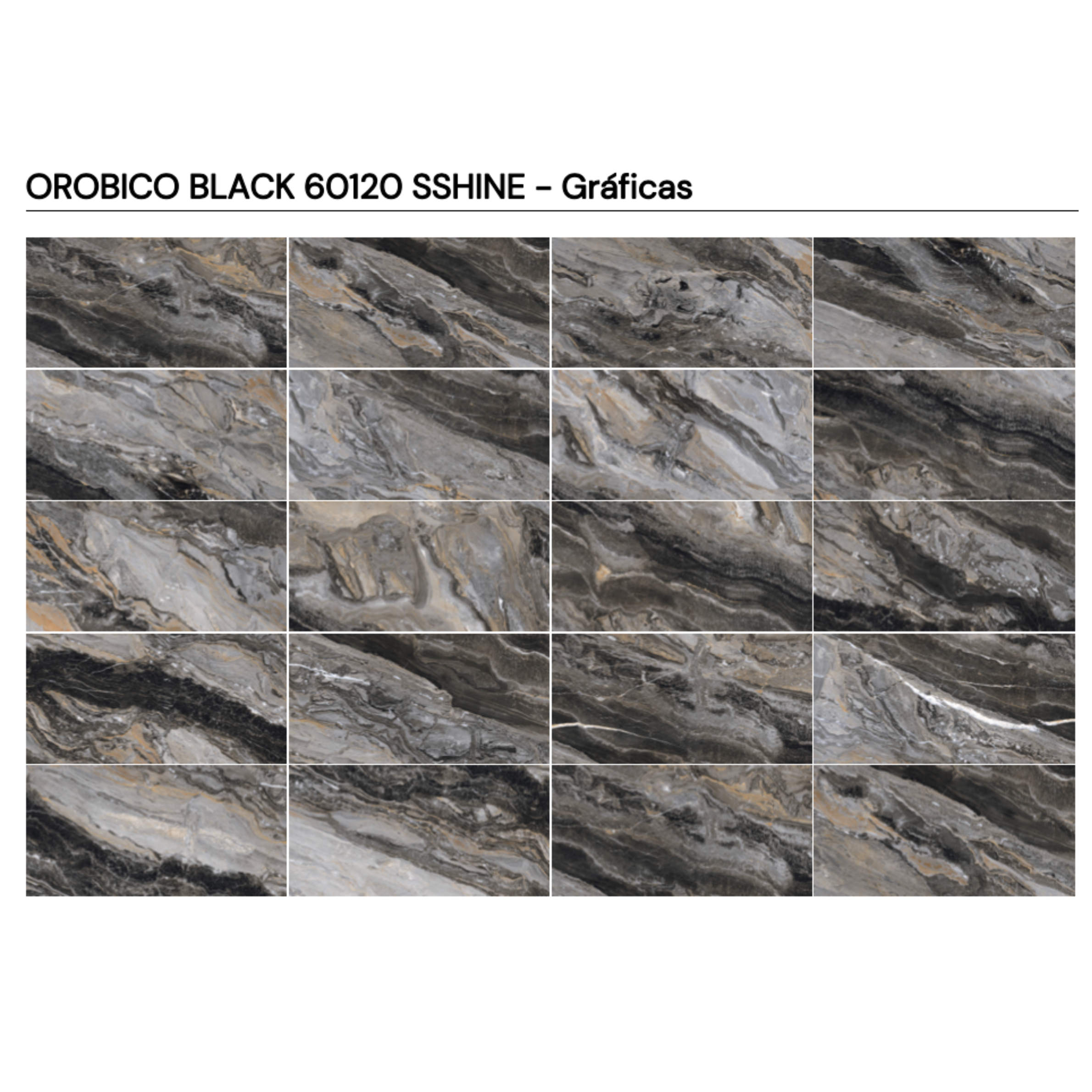 OROBICO BLACK 60x120 SSHINE