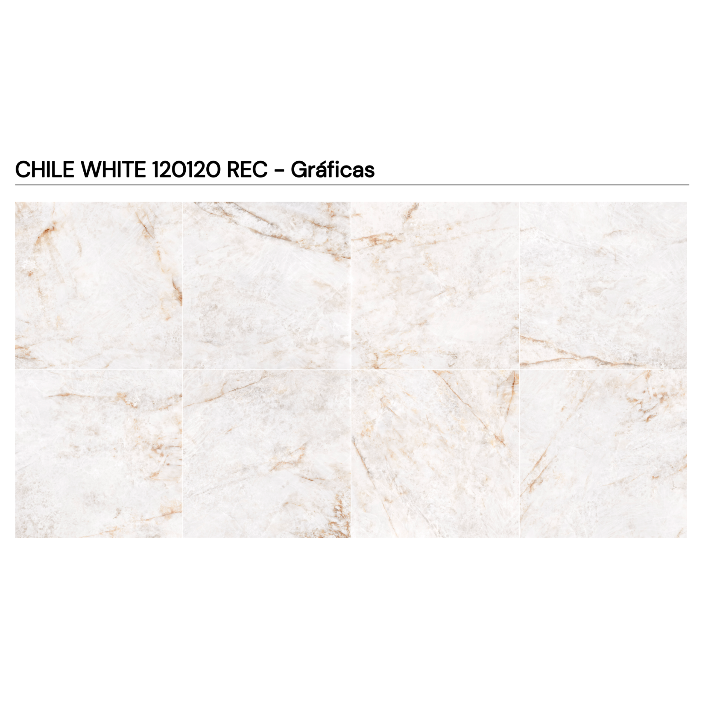 GRESIE PENTRU INTERIOR PORTELANATA CHILE WHITE 120×120 SUPER LUCIOASA ALBA