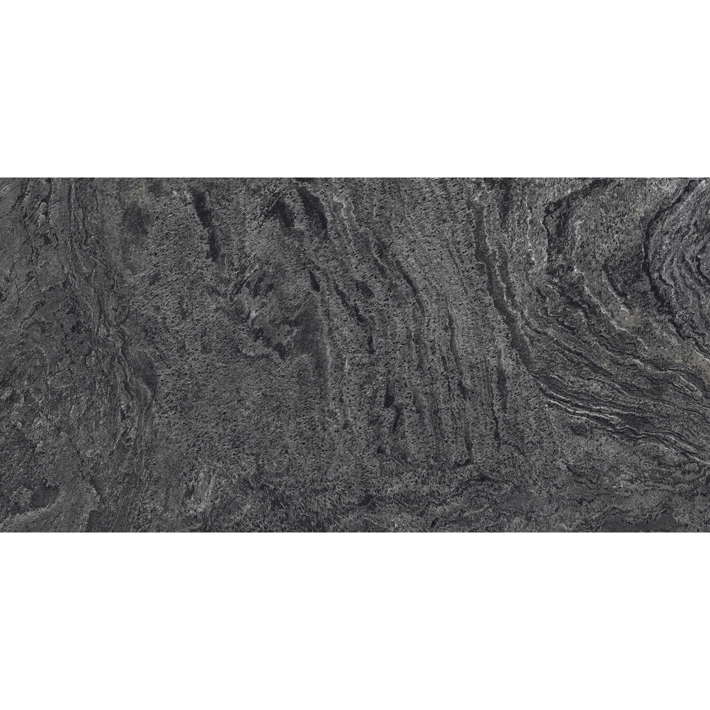 GRESIE PORTELANATA PENTRU INTERIOR ZENDRA BLACK 60x120 NEAGRA LUCIOASA