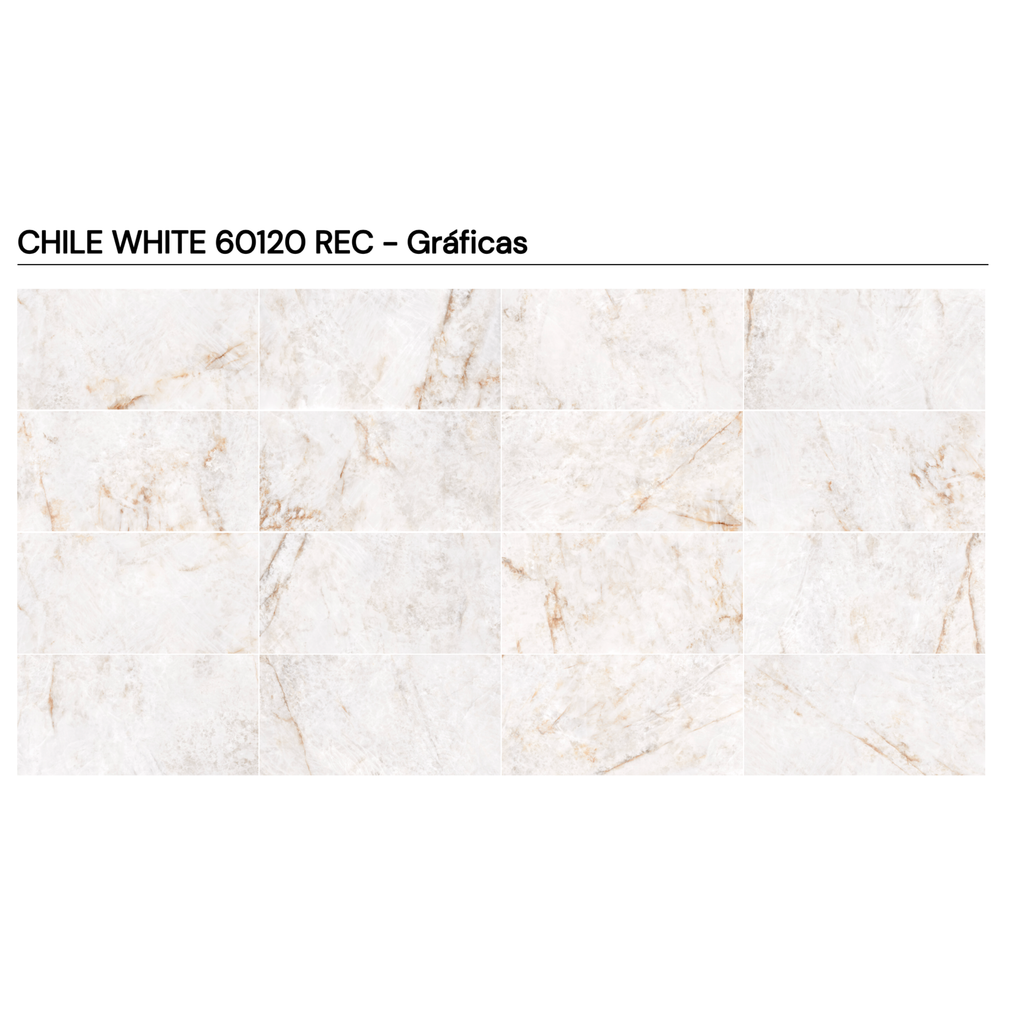GRESIE PENTRU INTERIOR PORTELANATA CHILE WHITE 60×120 MATA ALBA