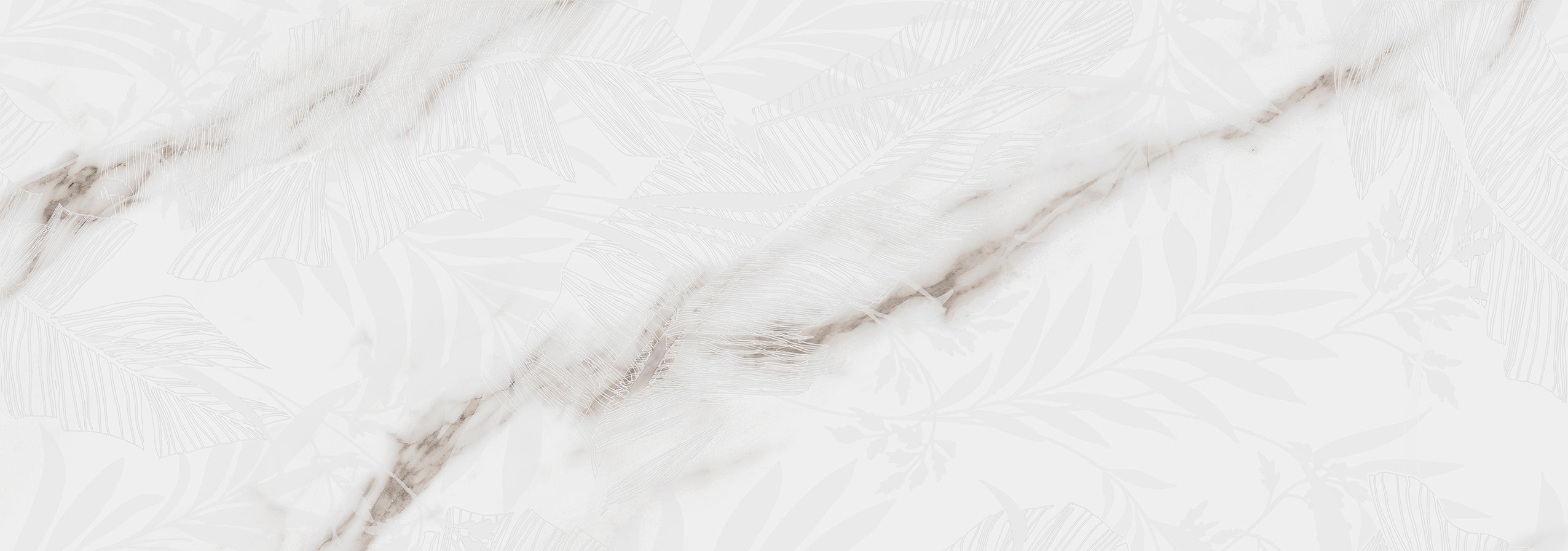 CARRARA LEAVES WHT 90 GLOSS