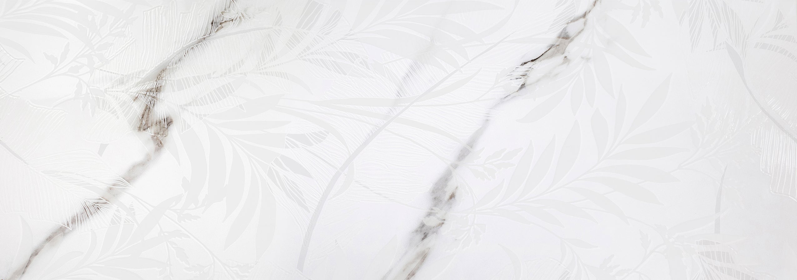 CARRARA LEAVES WHT 90 MATT