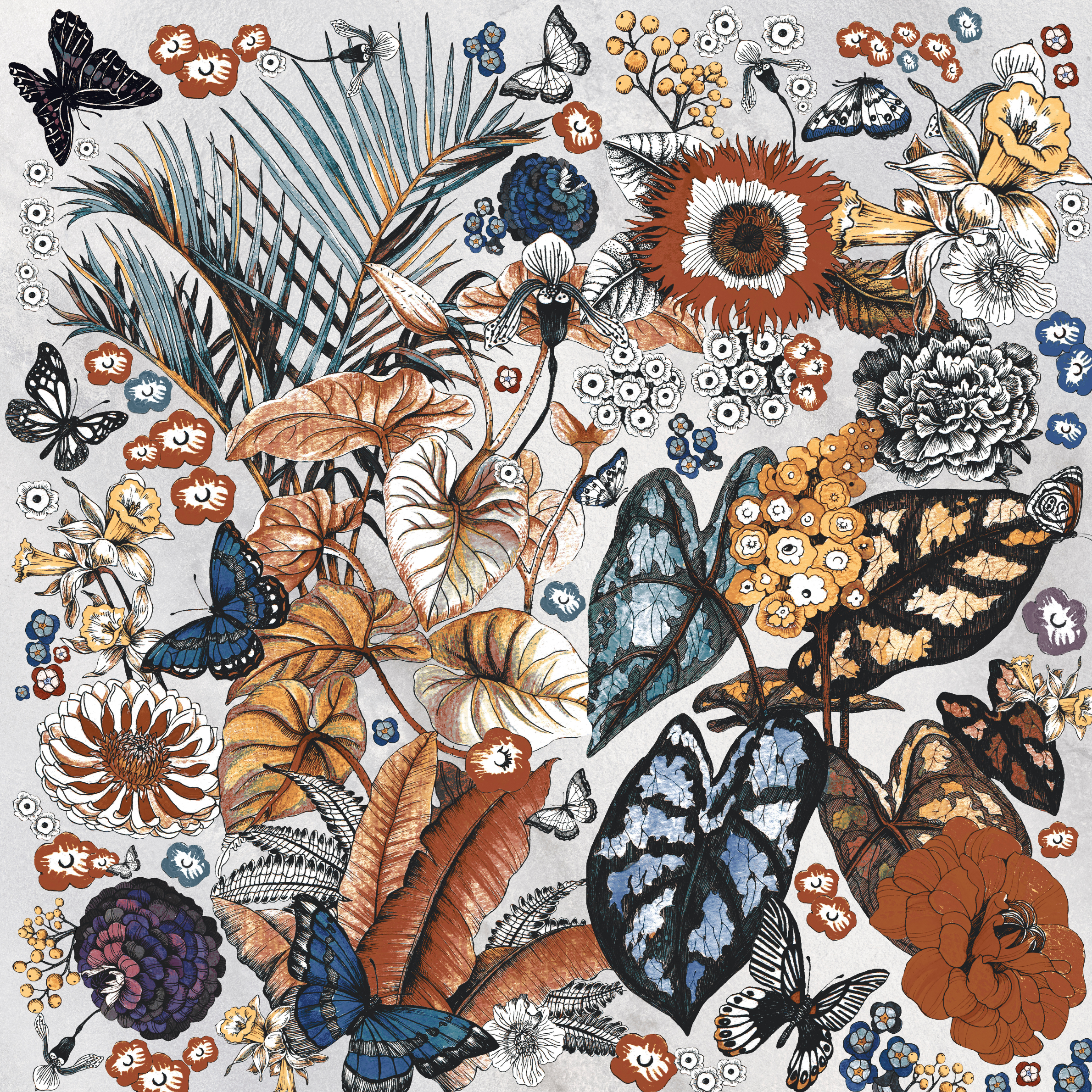 DEC.HYDRA WHITE 90x90 SSHINE