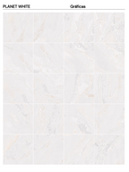 PLANET WHITE 120x120 METAL SHINE