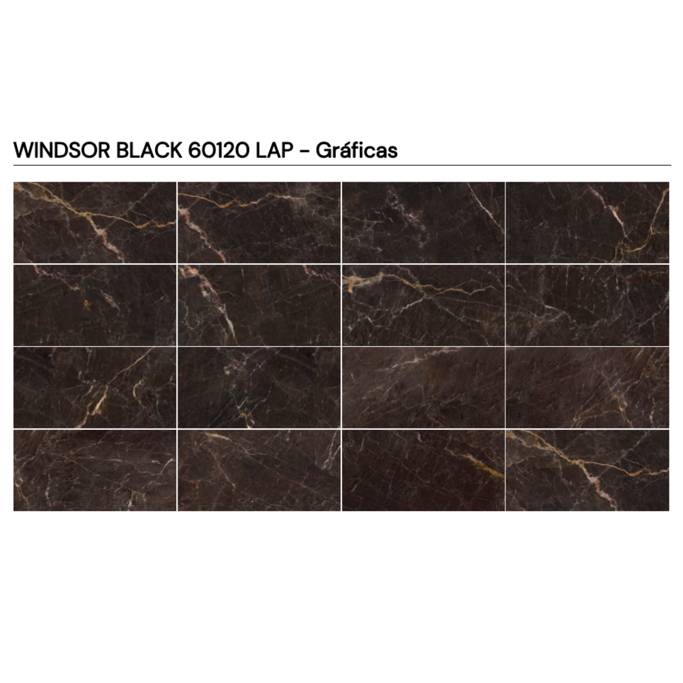 WINDSOR BLACK 60 × 120 cm LAP