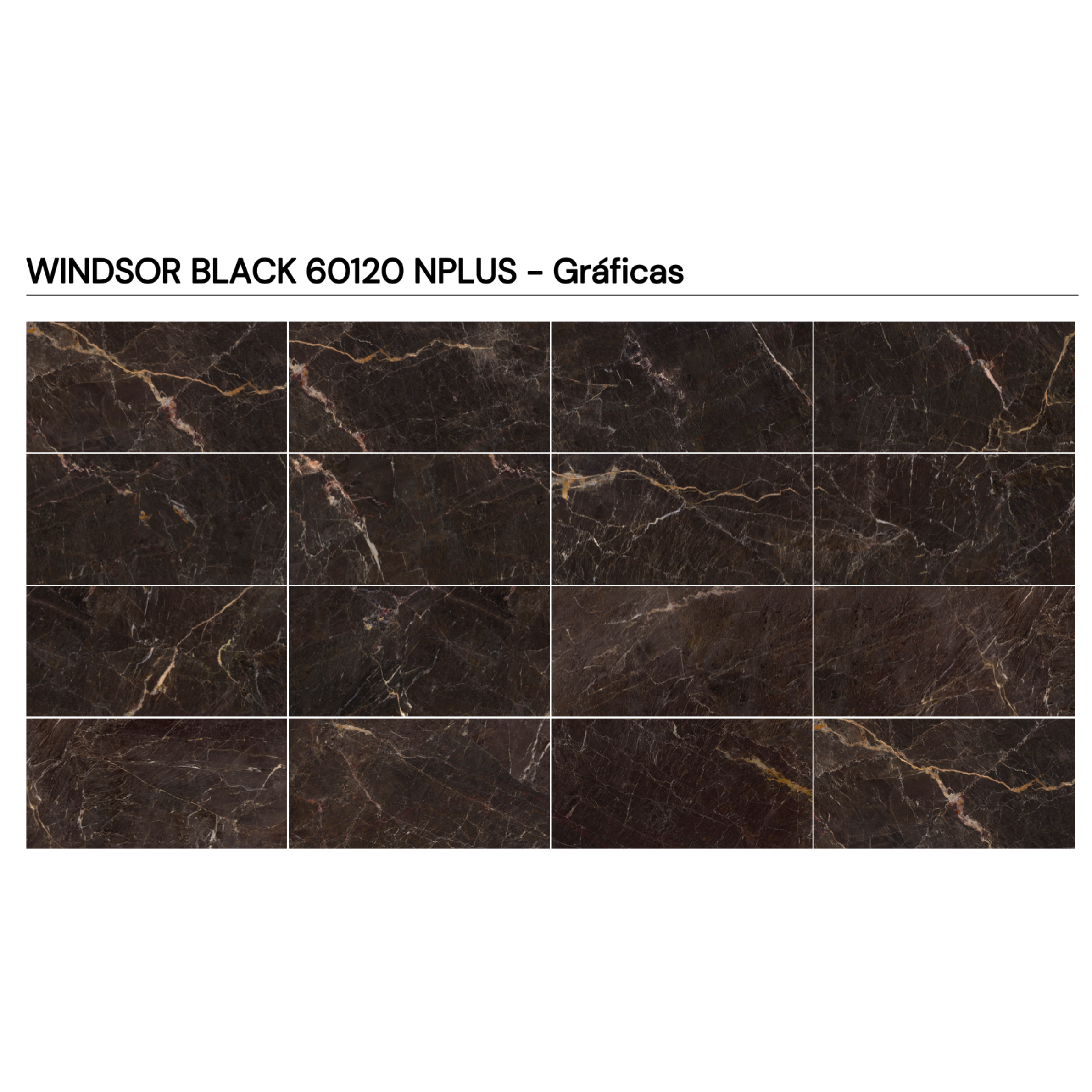 WINDSOR BLACK 60 × 120 cm NPLUS