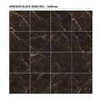 WINDSOR BLACK 90 × 90 cm REC