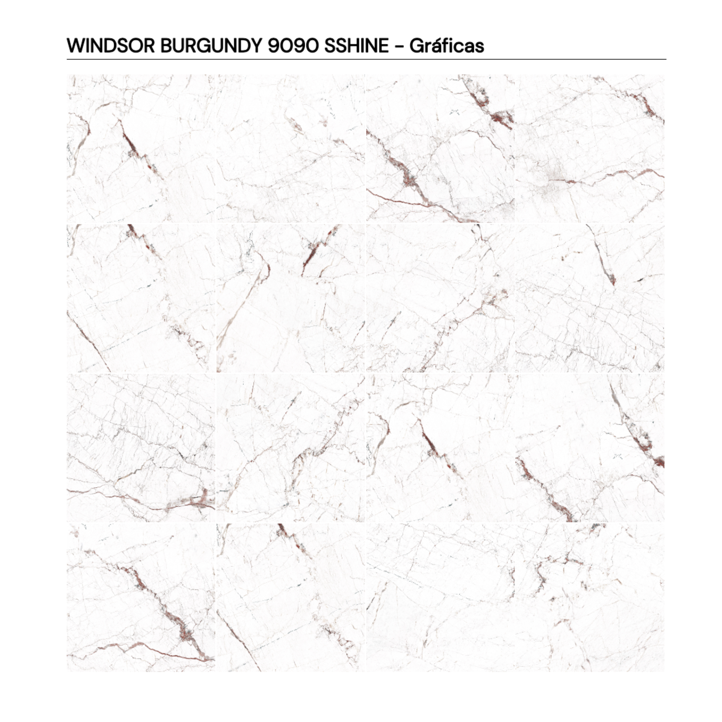 WINDSOR BURGUNDY 90 × 90 cm SSHINE