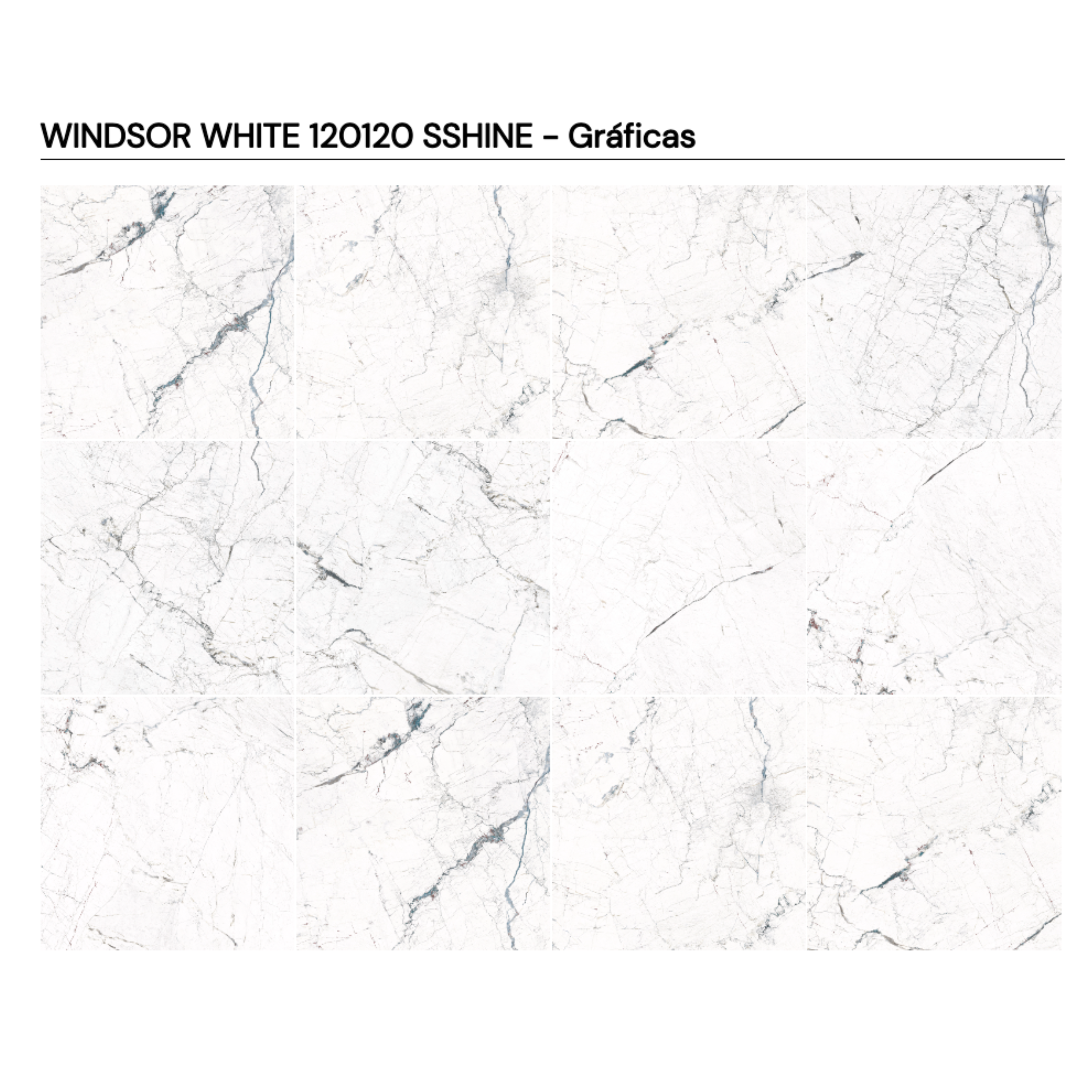 WINDSOR WHITE 120 × 120 cm SSHINE