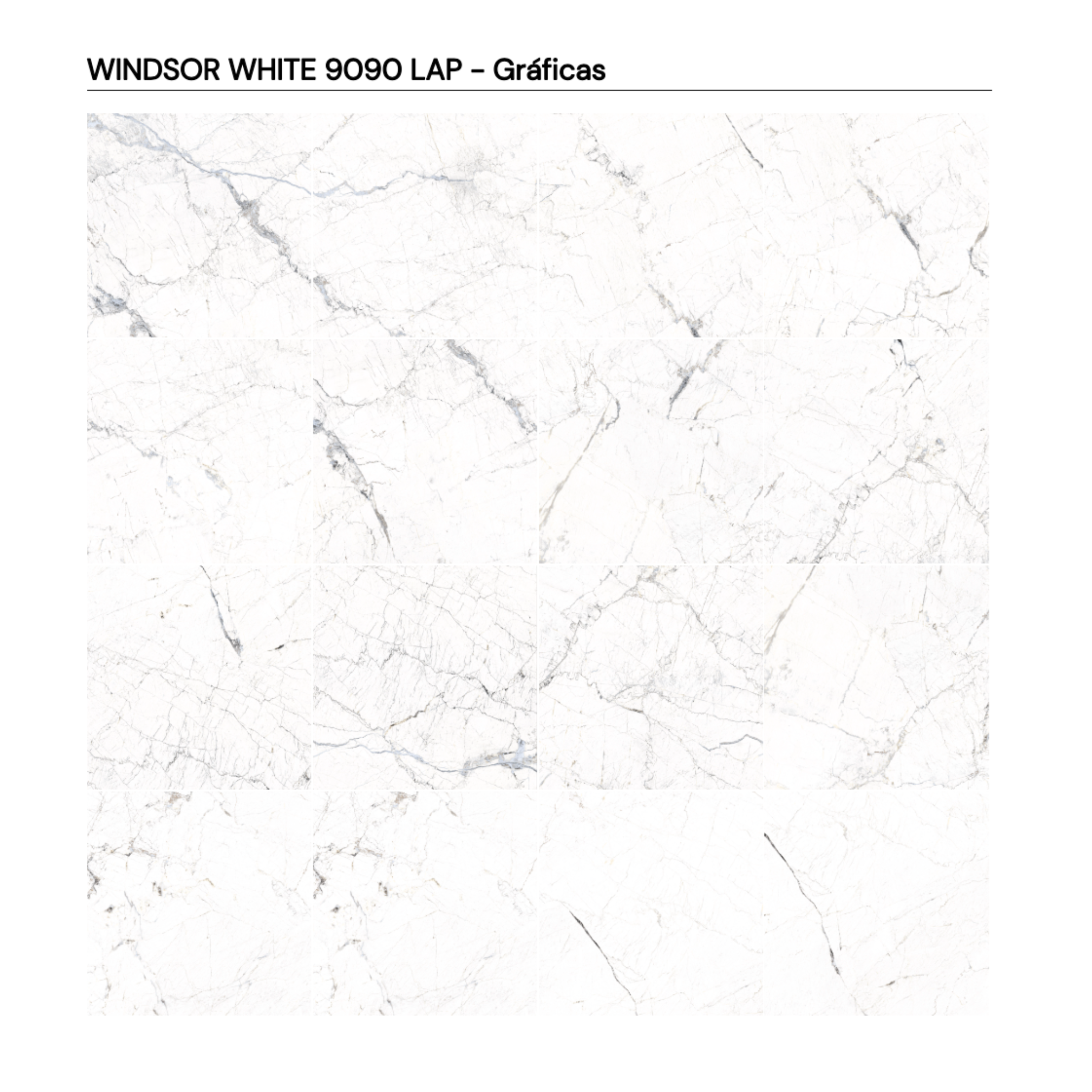 WINDSOR WHITE 90 × 90 cm LAP