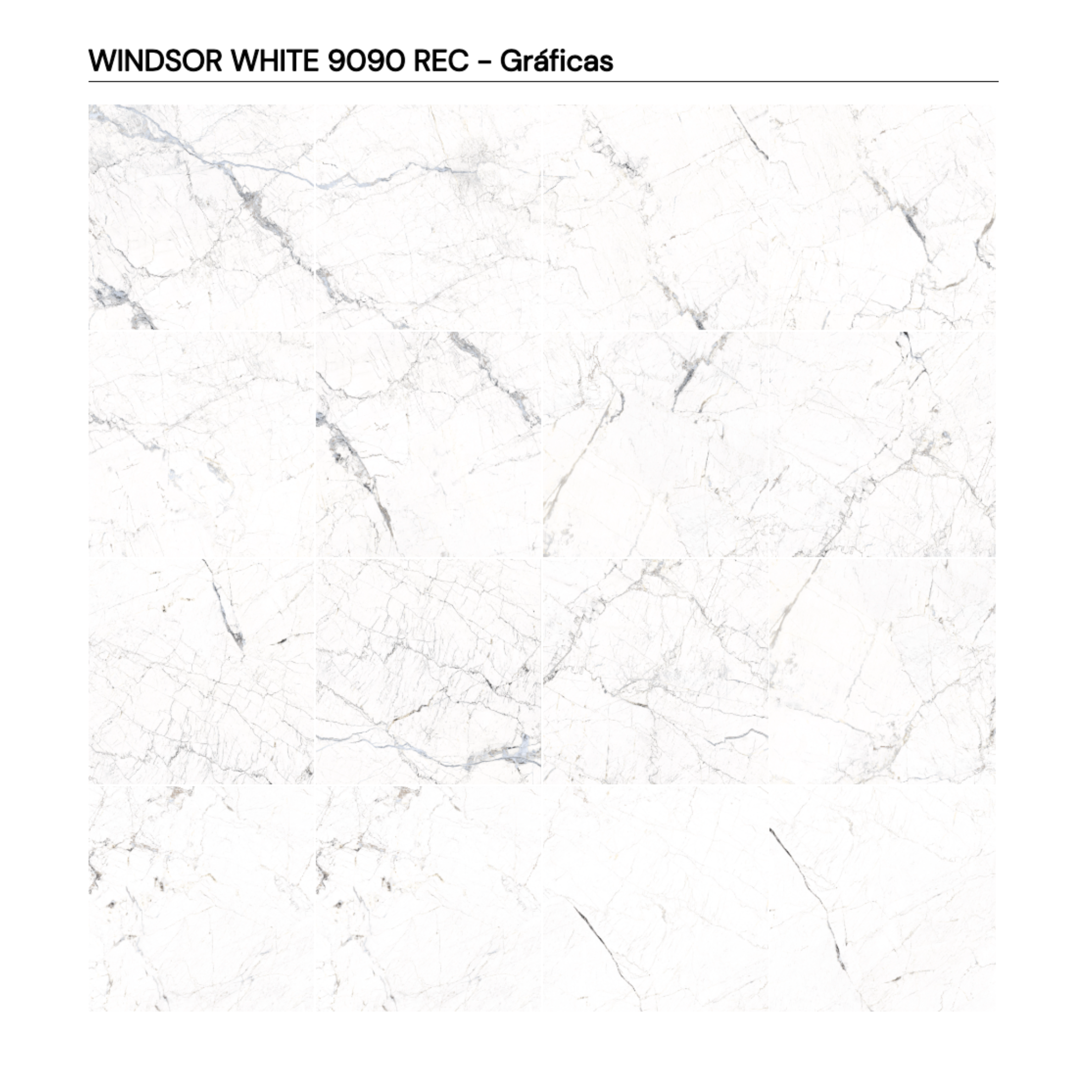 WINDSOR WHITE 90 × 90 cm REC