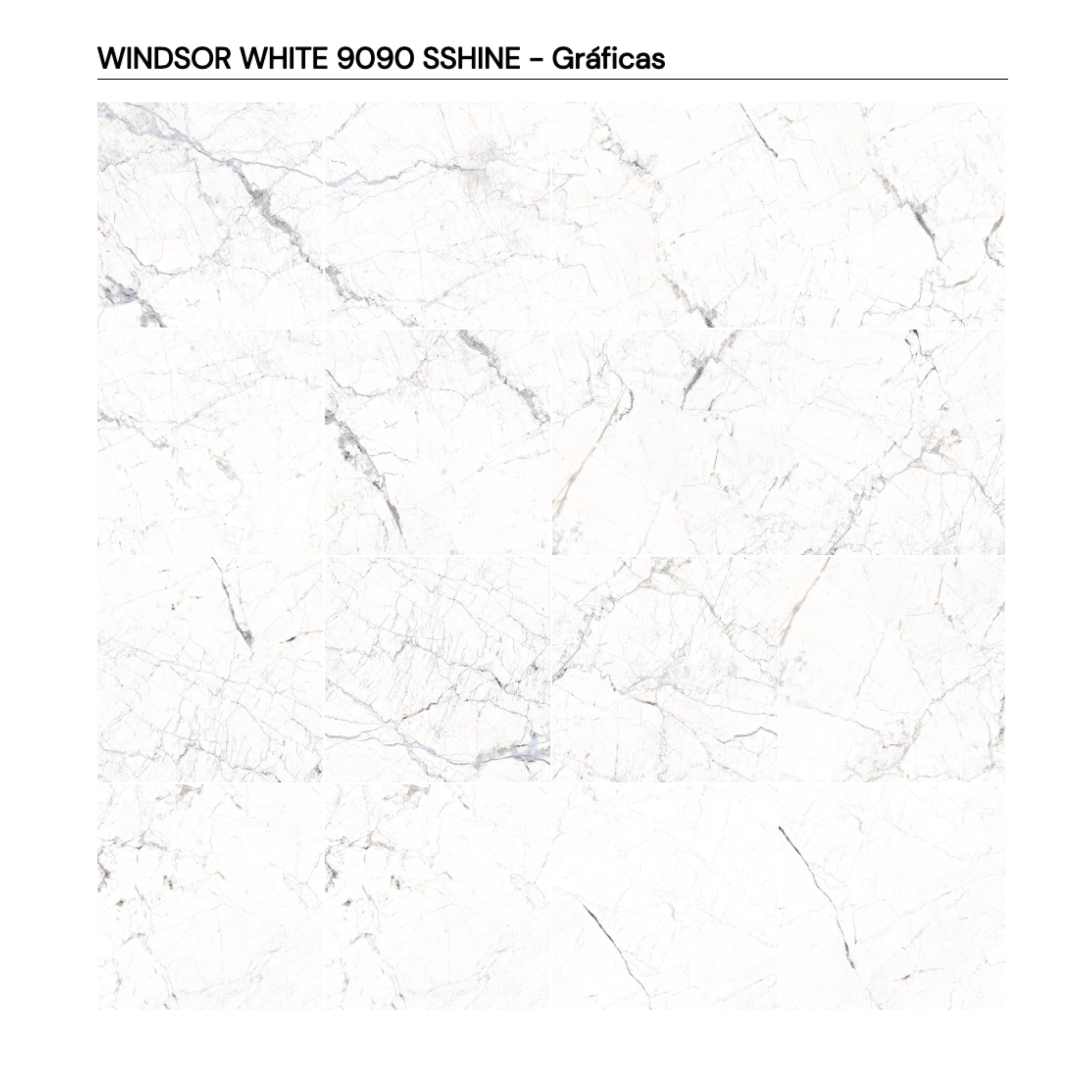 WINDSOR WHITE 90 × 90 cm SSHINE