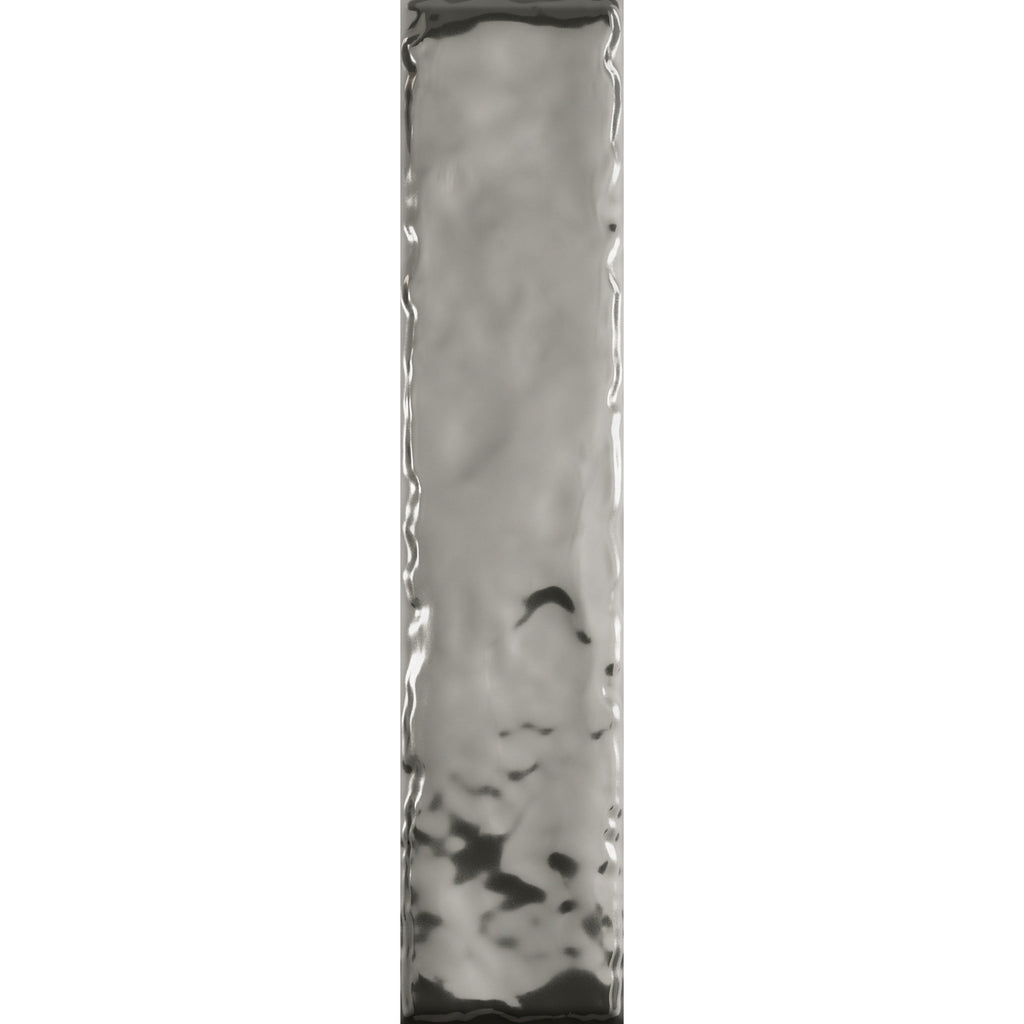 FAIANȚĂ ARGINTIU STRUCTURAT LUCIOS 65 X 298 MM PARADYZ