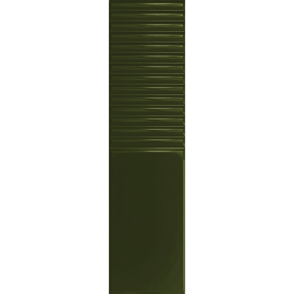 FAIANȚĂ GROOVE MASLINIU 2 LUCIOS STRUCTURAT 298 X 78 MM TUBADZIN