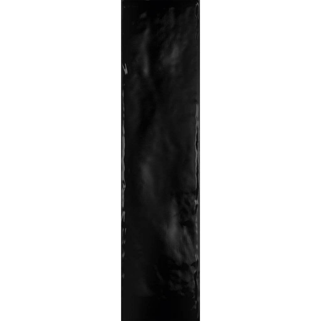 FAIANȚĂ NEGRU STRUCTURAT LUCIOS 65 X 298 MM PARADYZ