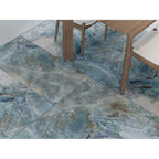 Gresie rectificata tip marmura SG Mercan Lappato 60x120, albastru, finisaj mat