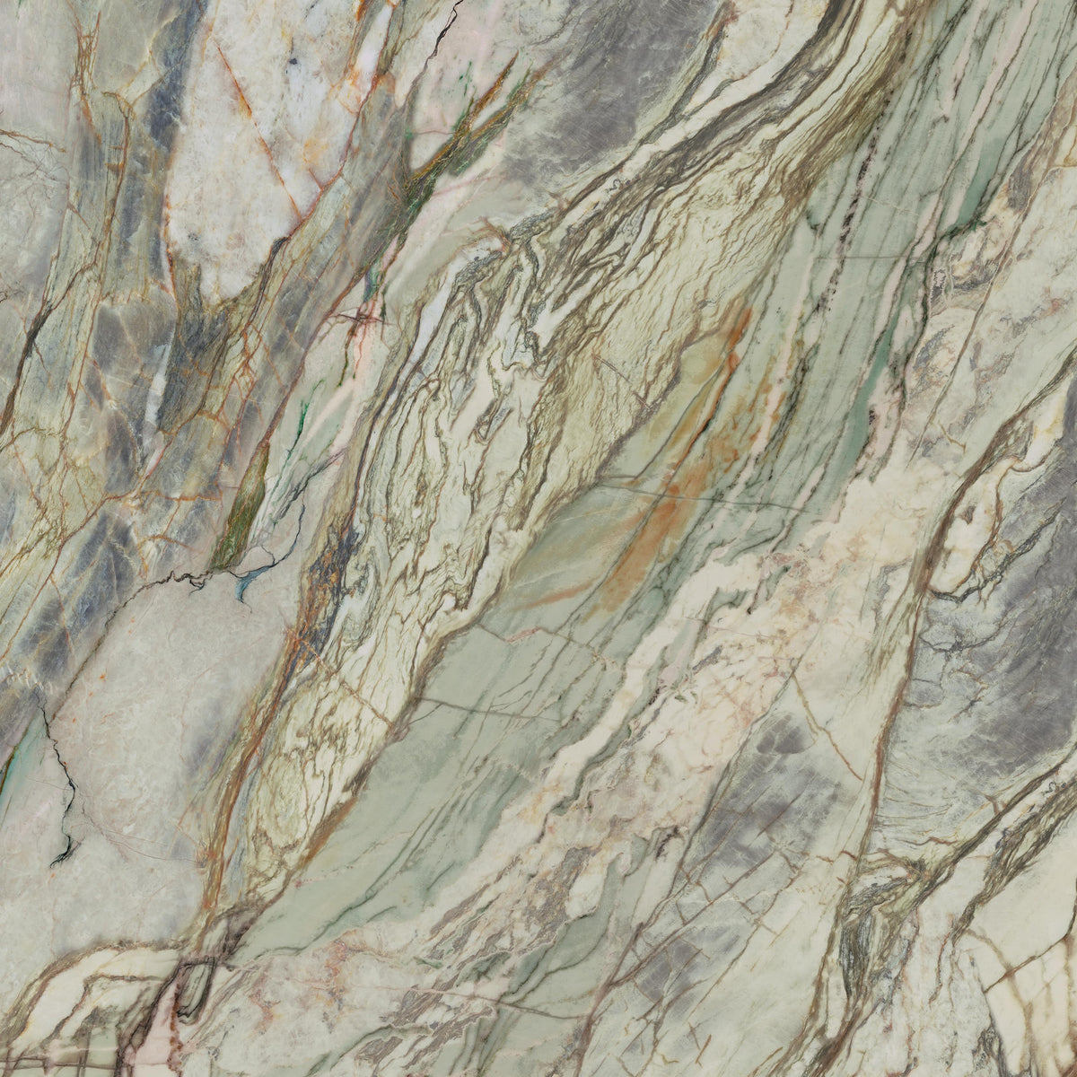 GRESIE ABSTRACT VERDE RECTIFICATĂ LUSTRUIT 1198 X 1198 MM PARADYZ