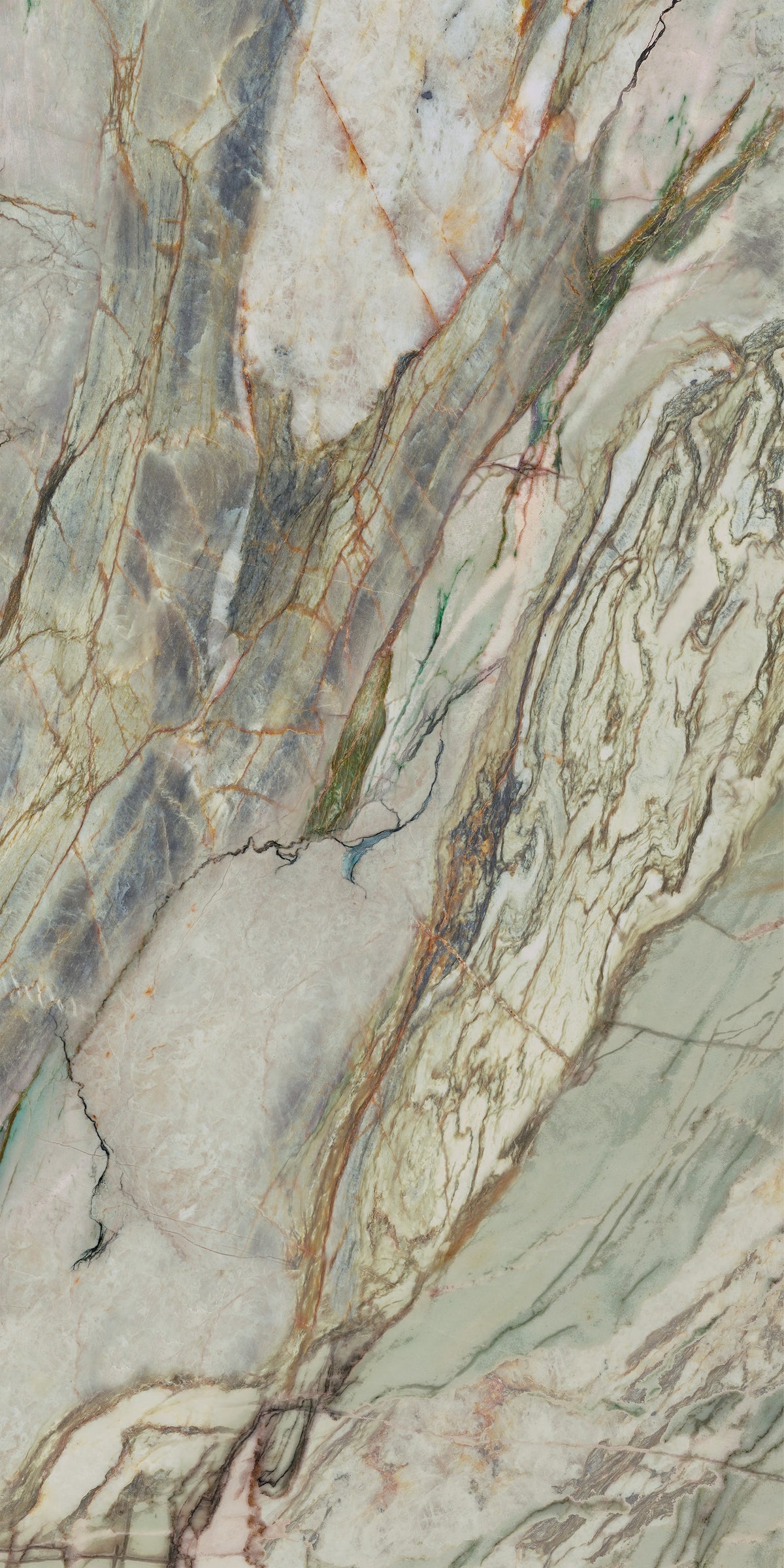 GRESIE ABSTRACT VERDE RECTIFICATĂ LUSTRUIT 598 X 1198 MM PARADYZ