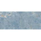 GRESIE PORȚELANATĂ AQUAMARINE ALBASTRU LUSTRUIT 2748 X 1198 MM TUBADZIN