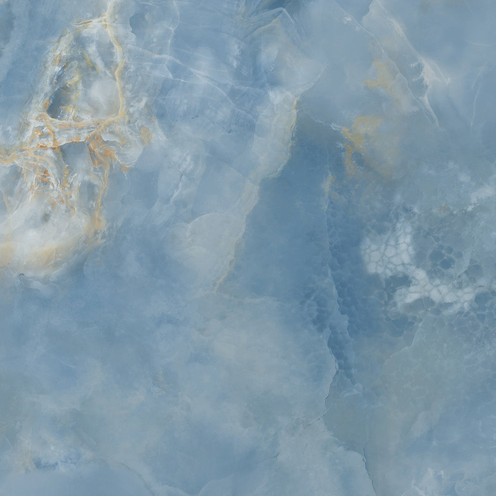 GRESIE PORȚELANATĂ AQUAMARINE ALBASTRU LUSTRUIT 598 X 598 MM TUBADZIN