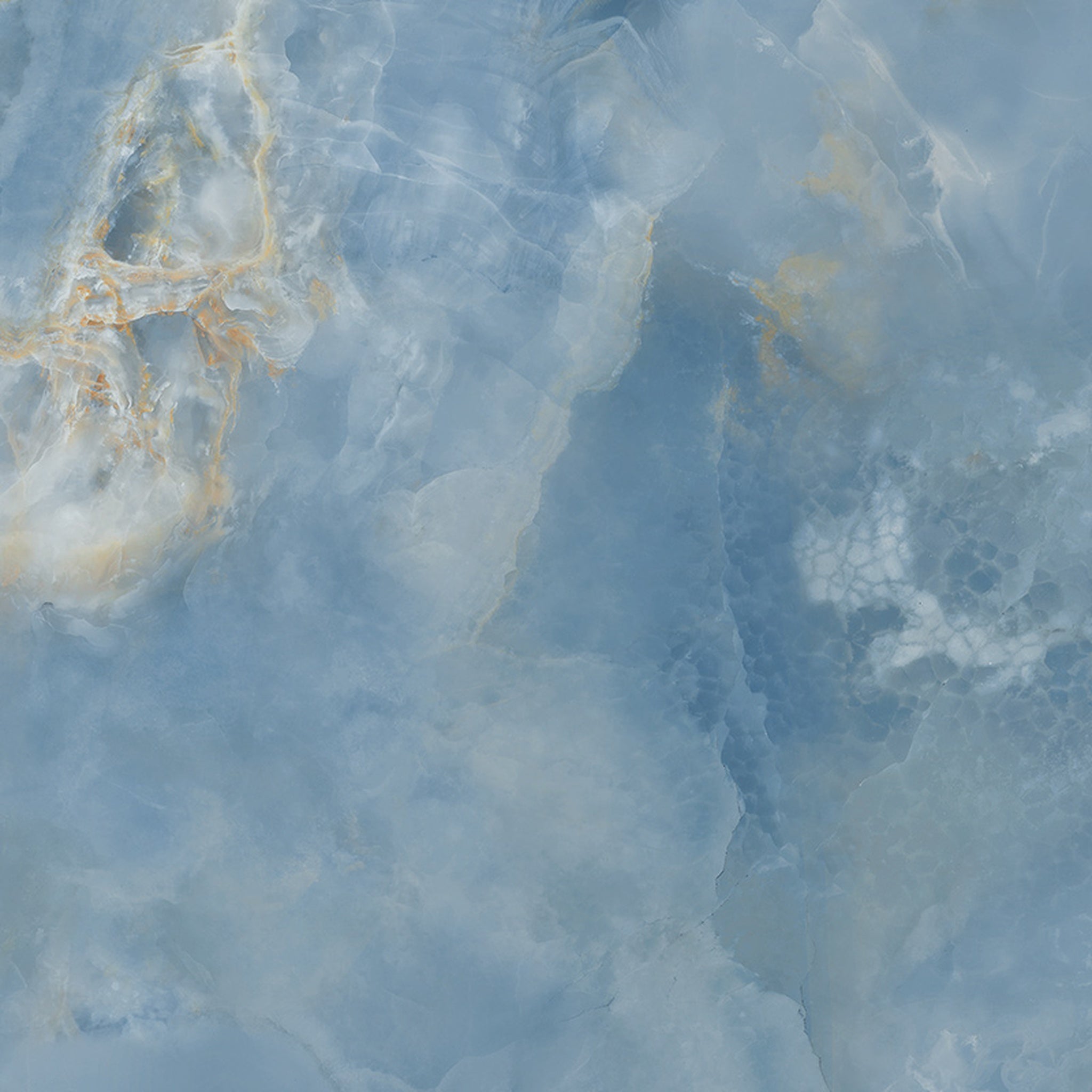 GRESIE PORȚELANATĂ AQUAMARINE ALBASTRU LUSTRUIT 598 X 598 MM TUBADZIN