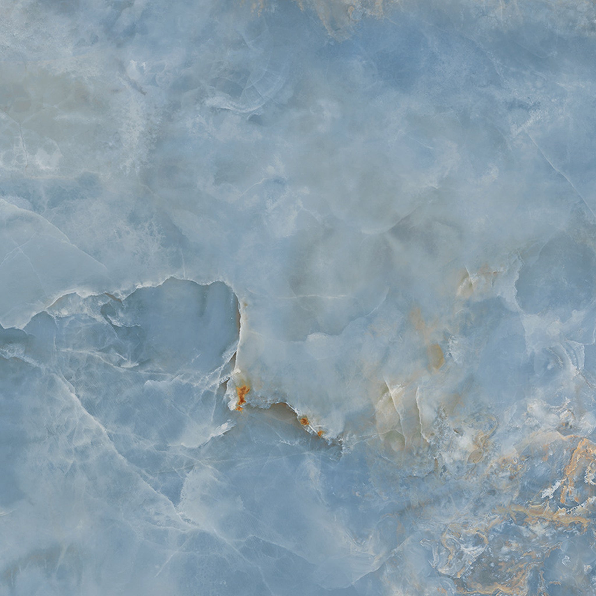 GRESIE PORȚELANATĂ AQUAMARINE ALBASTRU LUSTRUIT 798 X 798 MM TUBADZIN