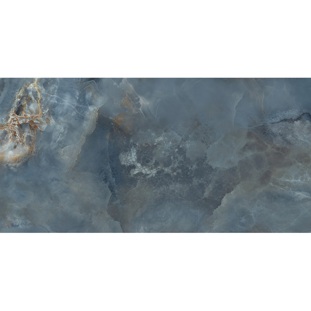 GRESIE PORȚELANATĂ AQUAMARINE BLEUMARIN LUSTRUIT 1198 X 598 MM TUBADZIN