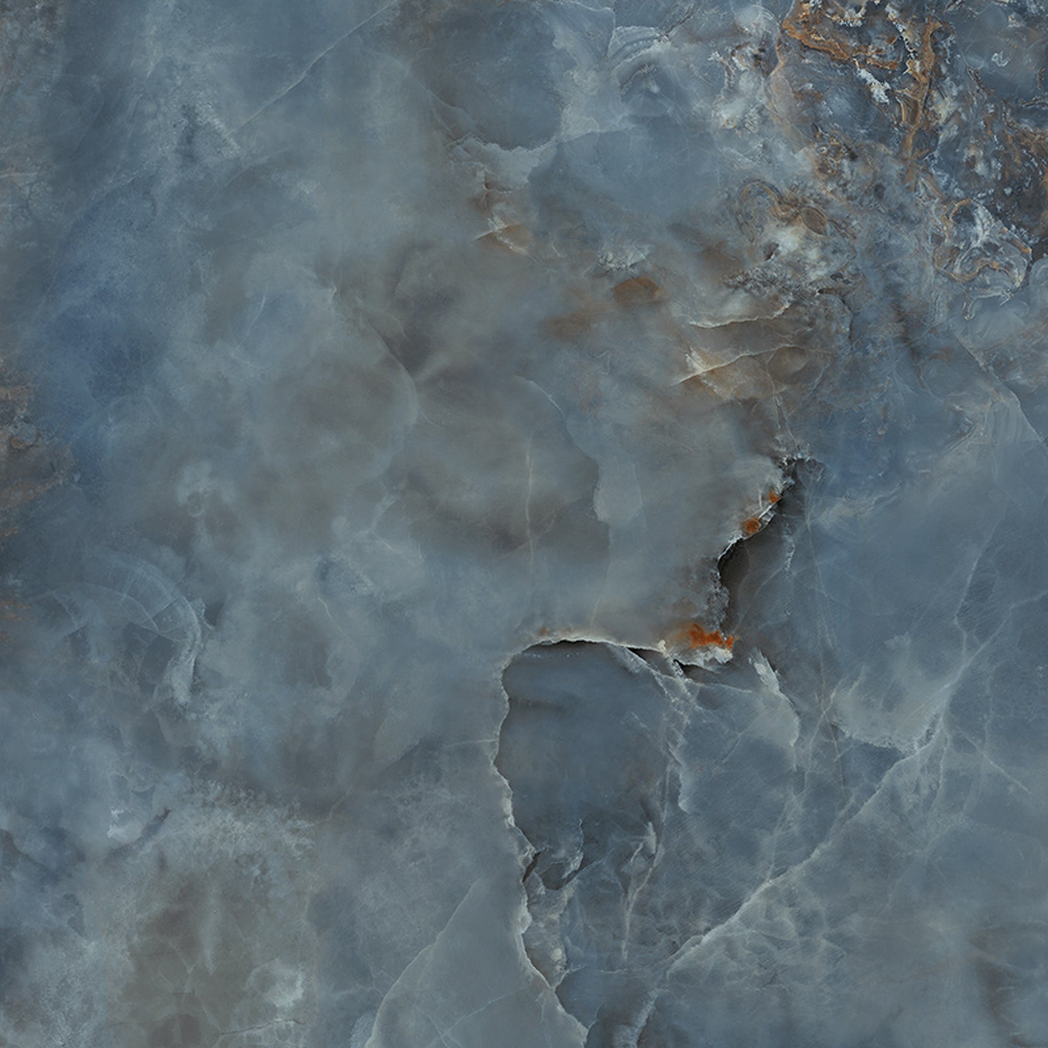 GRESIE PORȚELANATĂ AQUAMARINE BLEUMARIN LUSTRUIT 798 X 798 MM TUBADZIN