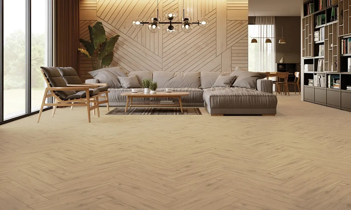 GRESIE PORTELANATA BEJ MAT TAIGA HONEY 15.5X62 CM INTERIOR-EXTERIOR STARGRES