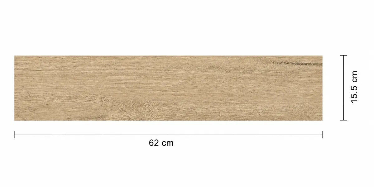 GRESIE PORTELANATA CREM MAT SUOMI CREAM 15.5X62 CM INTERIOR-EXTERIOR STARGRES
