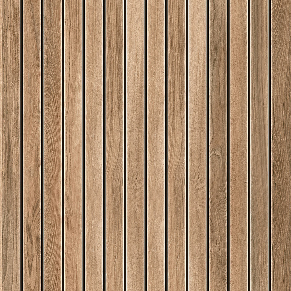 GRESIE PORȚELANATĂ WOOD DECK KORATER STRUCTURAT 598 X 598 MM TUBADZIN