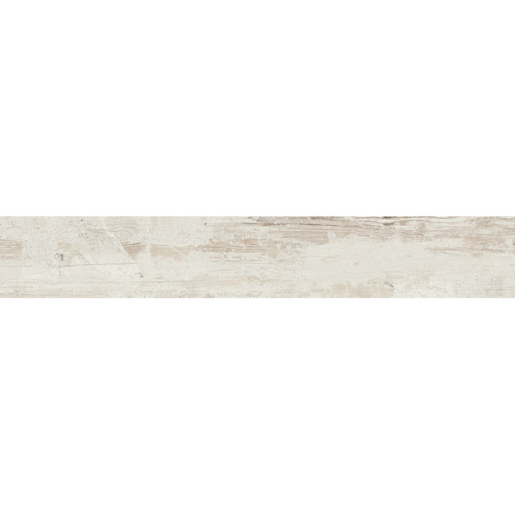 GRESIE PORȚELANATĂ WOOD WORK ALB STRUCTURAT 1798 X 230 MM TUBADZIN