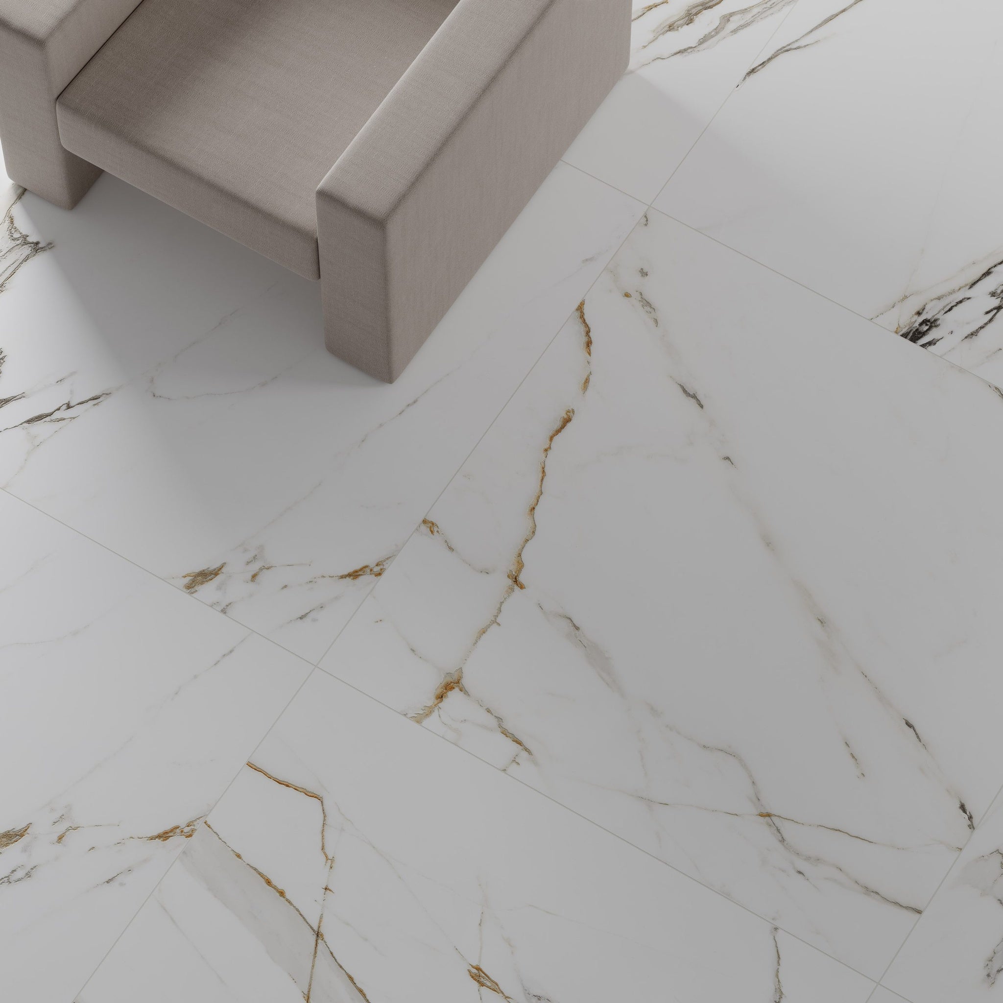 GRESIE INTERIOR PORTELANATA AMBER WHITE 60x120 LUCIOASA