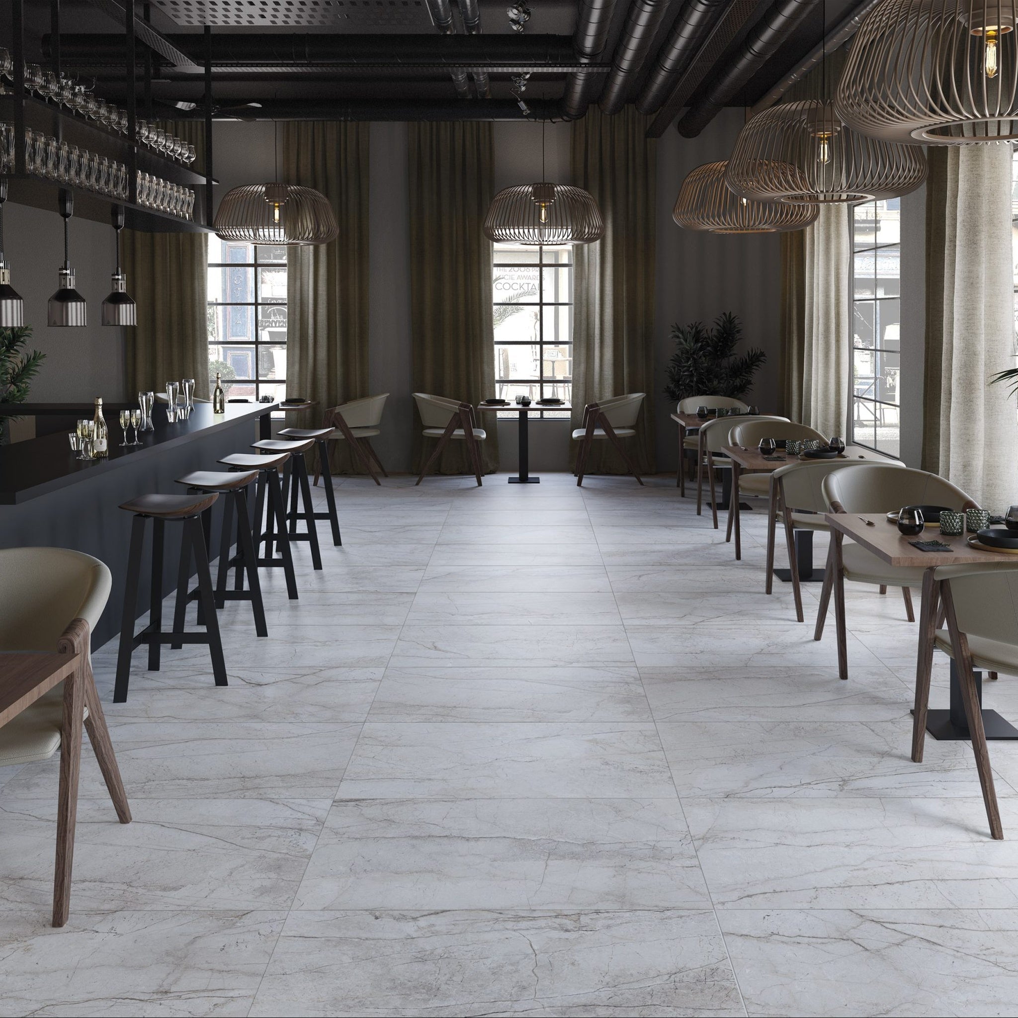 GRESIE PENTRU INTERIOR PORTELANATA ESSENCE IVORY 90x90 LUCIOASA FANAL