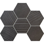 MOZAIC HORIZON HEX NEGRU WALL 289 X 221 MM TUBADZIN