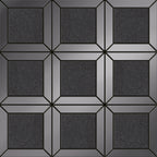 MOZAIC TIMELESS LUCID PĂTRAT NEGRU WALL 298 X 298 MM TUBADZIN