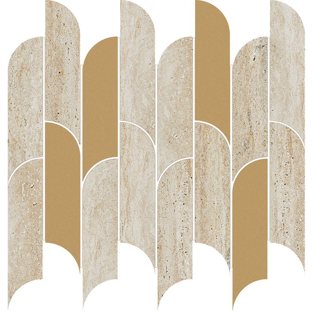 MOZAIC TISSUE BEJ WALL 298 X 272 MM TUBADZIN