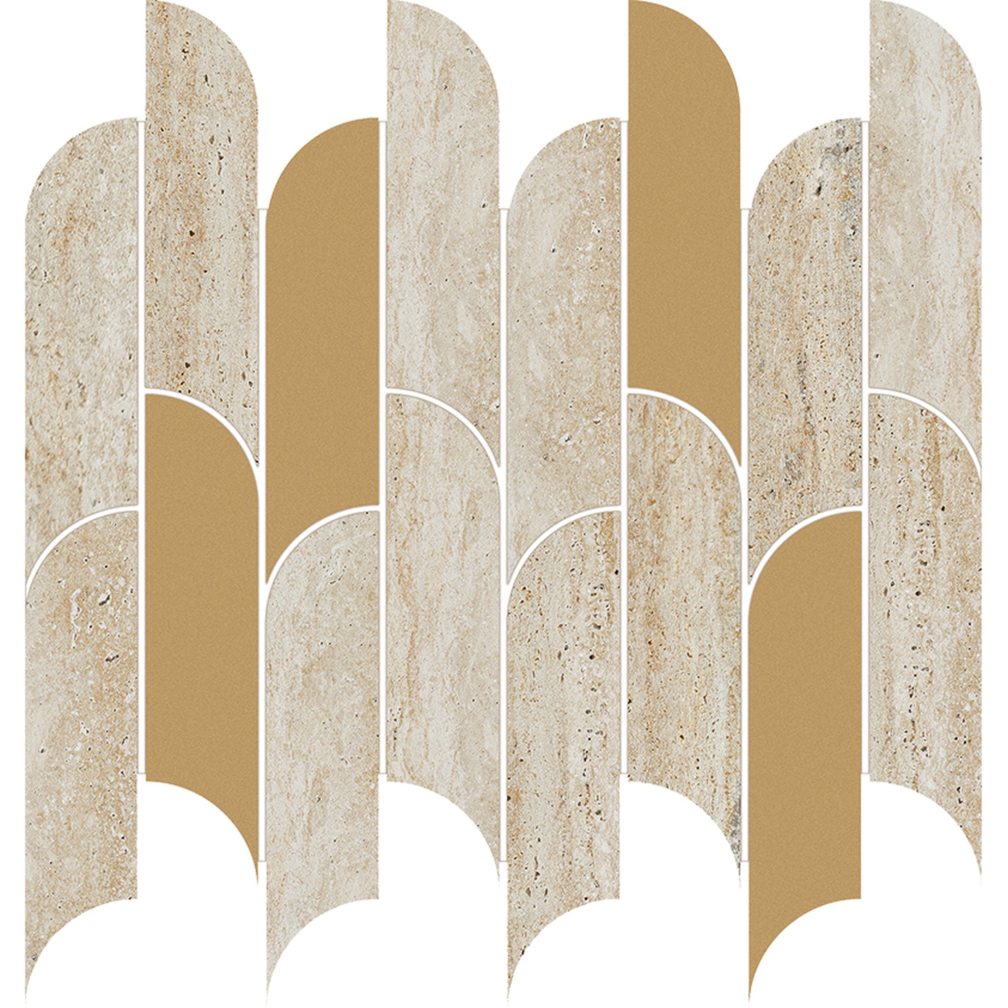 MOZAIC TISSUE BEJ WALL 298 X 272 MM TUBADZIN