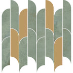 MOZAIC TISSUE VERDE WALL 298 X 272 MM TUBADZIN