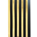 Riflaj auriu decorativ in dungi negre, 122 mm | MallDeco