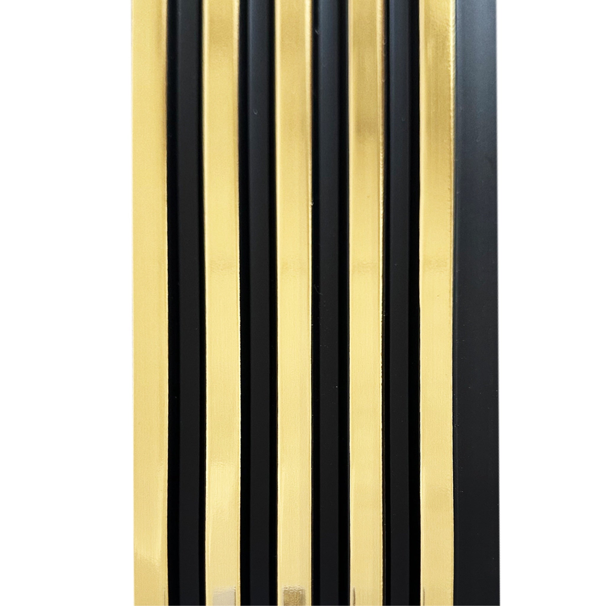 Riflaj auriu decorativ in dungi negre, 122 mm | MallDeco
