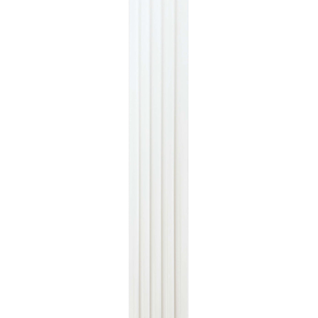 Riflaj clasic decorativ, culoare alba, 120 mm | MallDeco
