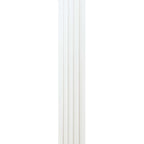 Riflaj clasic decorativ, culoare alba, 120 mm | MallDeco