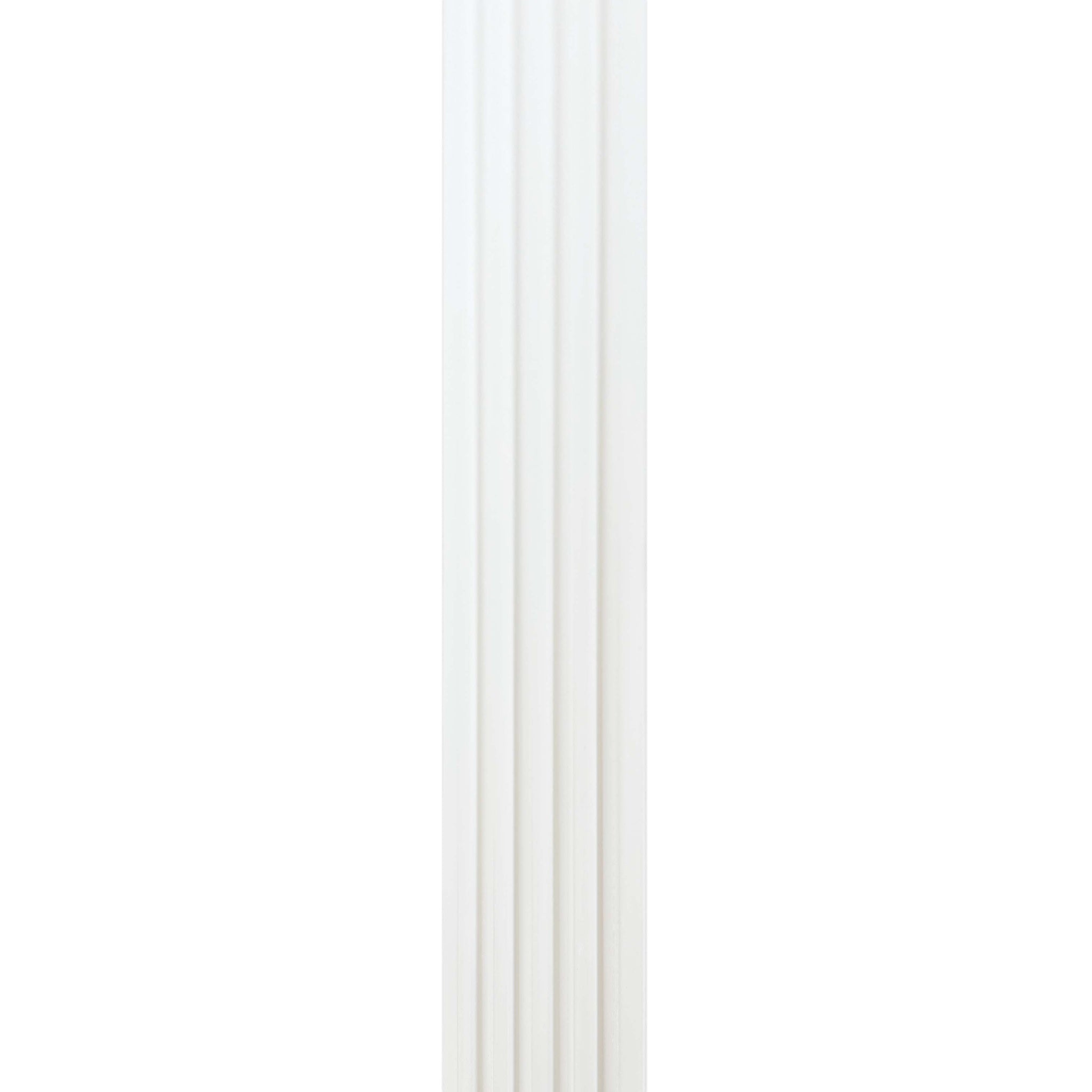 Riflaj clasic decorativ, culoare alba, 120 mm | MallDeco