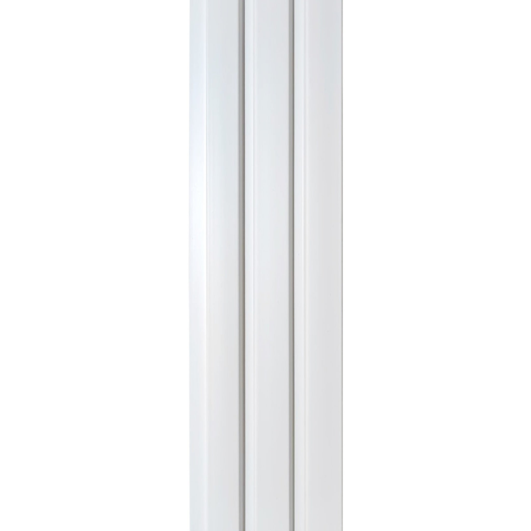 Riflaj decorativ, culoare alba, 120 mm | MallDeco