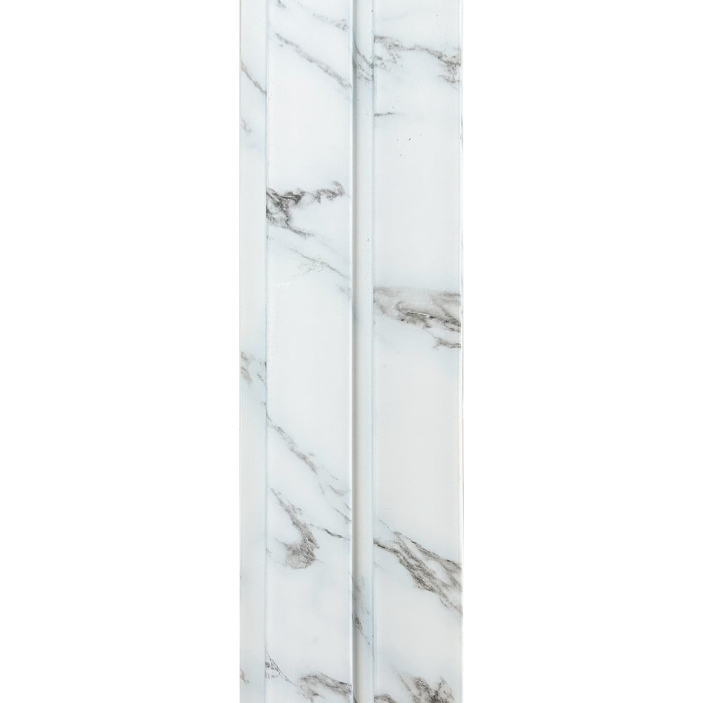 Riflaj decorativ, culoare albastru cu argintiu, 120 mm | MallDeco