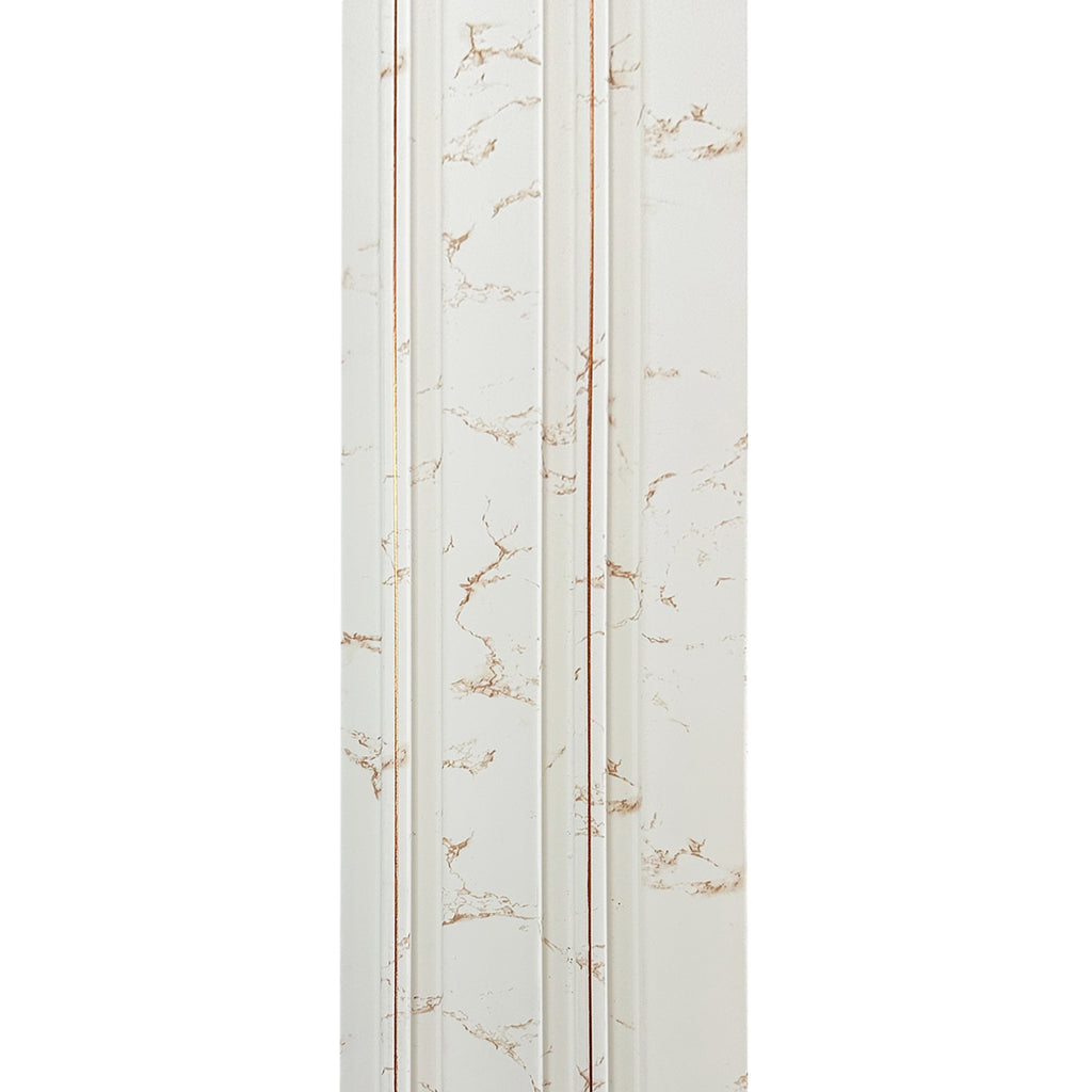 Riflaj decorativ, culoare bej cu auriu, 125 mm | MallDeco
