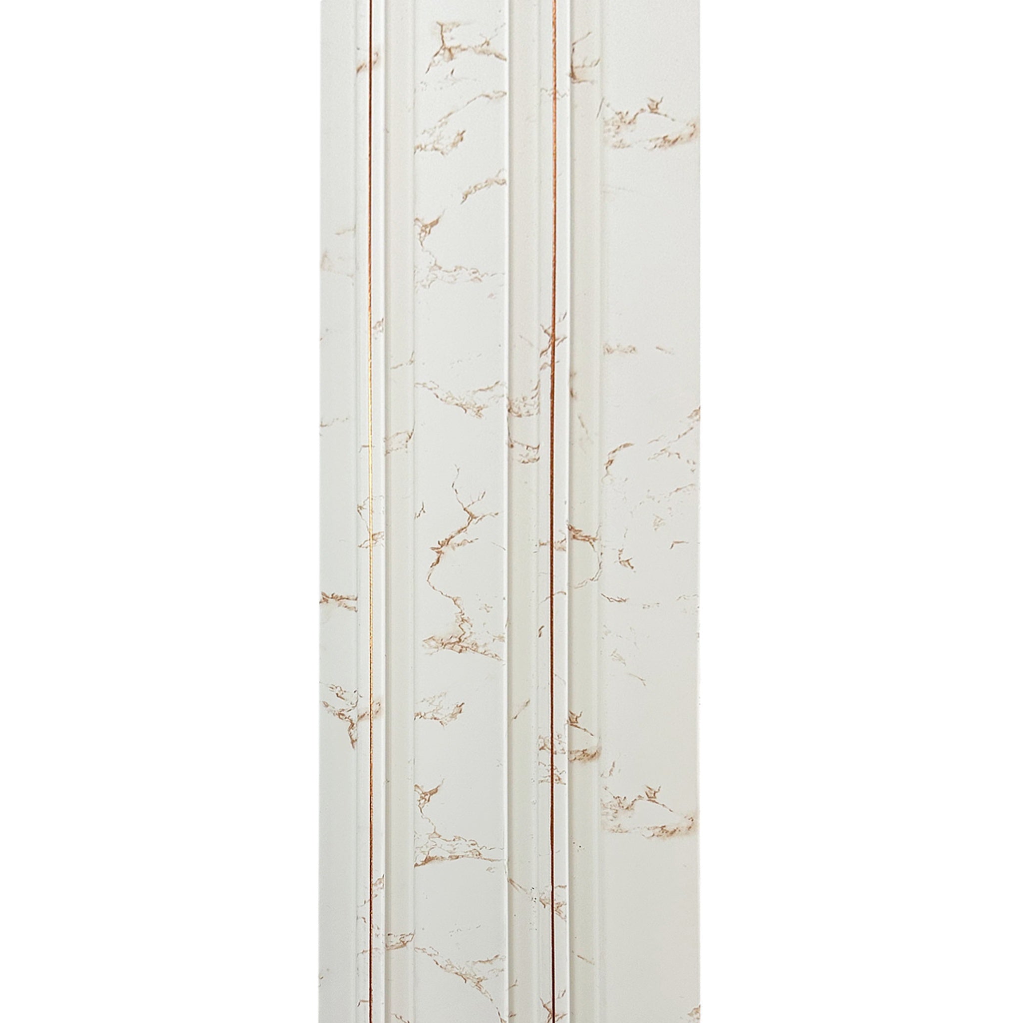 Riflaj decorativ, culoare bej cu auriu, 125 mm | MallDeco